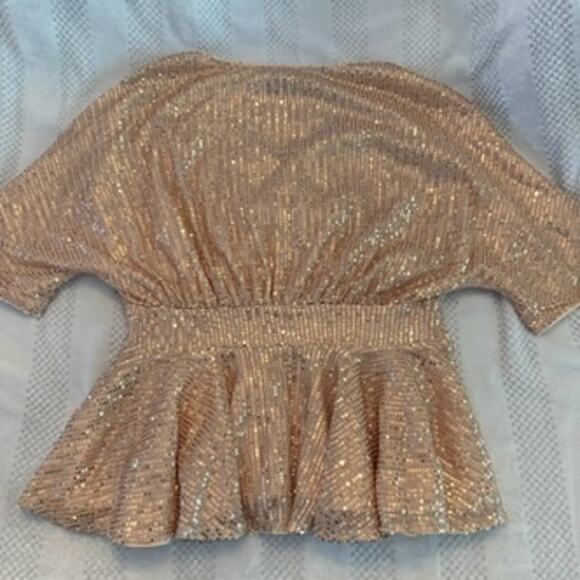 new grace karin sequin peplum blouse size Medium - Picture 3 of 3